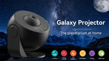 360° Galaxy Star Projector